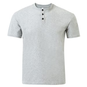 Relaxed-Fit Short-Sleeve Henley T-Shirt
