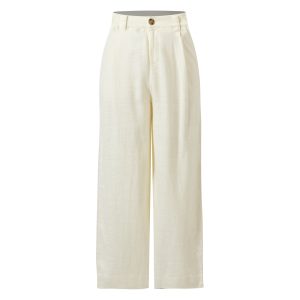 Women's Pleated Wide-Leg Pants