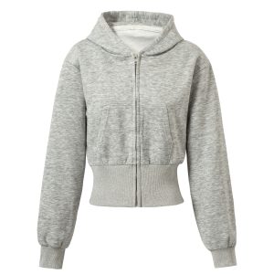 Women's Cropped Zip-Up Hoodie